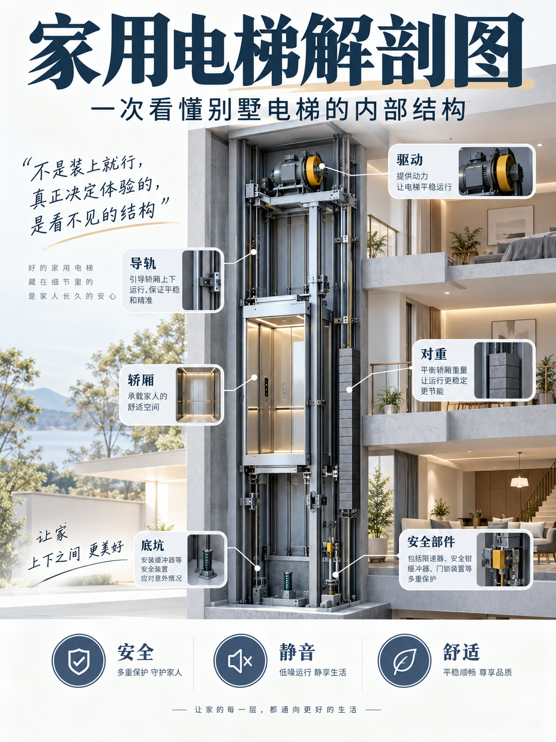 宣城家用电梯里面到底藏了什么？一张图拆给你看